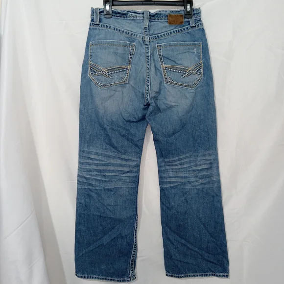 Vintage Buckle BKE Jeans Mens 32 X 32 Tyler Boot Cut Distressed Medium Wash Y2K - Picture 6 of 15
